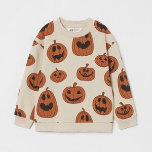 H&M Pumpkin Sweatshirt Sweater  6x/ 7